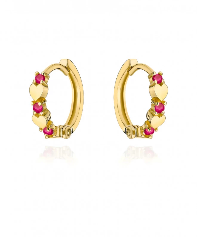 Bonore - Gold 585 - Cubic Zirconia earrings 144206