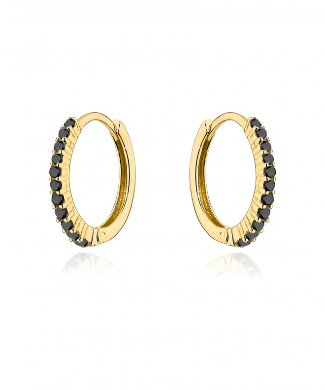 Bonore - Gold 585 - Cubic Zirconia earrings 144223