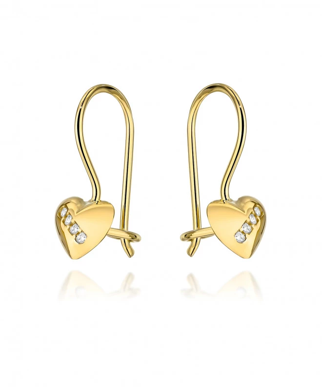 Bonore - Gold 585 - Cubic Zirconia earrings 143461