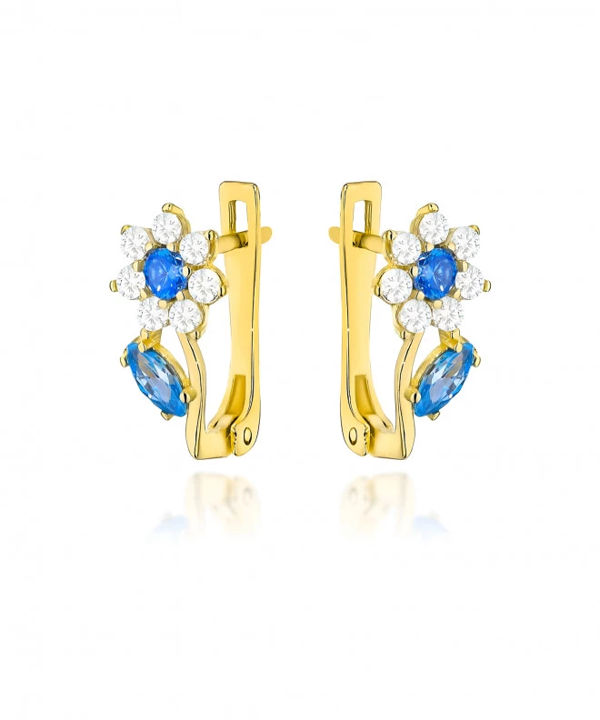 Bonore - Gold 585 - Cubic Zirconia earrings 143550