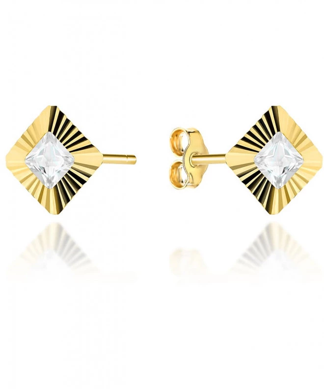 Bonore - Gold 585 - Cubic Zirconia earrings 181159