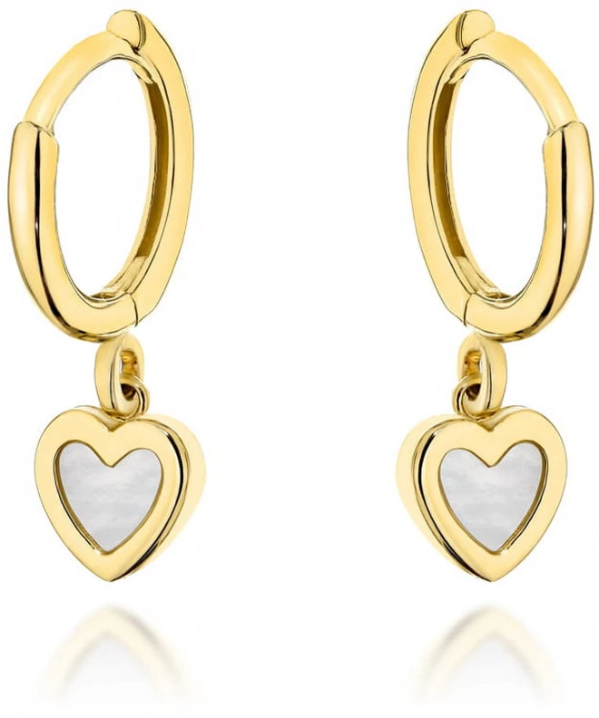 Bonore - Gold 585 - Nacre earrings 181246