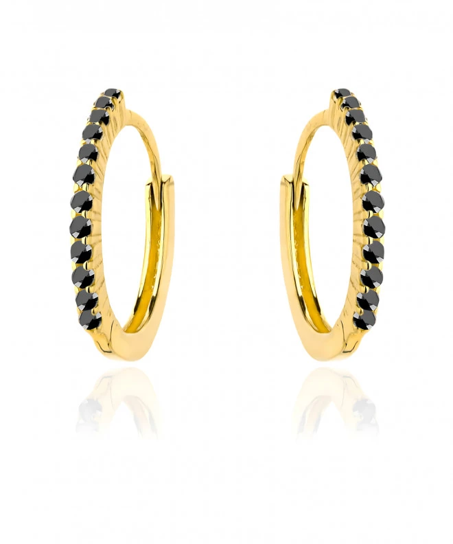 Bonore - Gold 585 - Cubic Zirconia earrings 144133