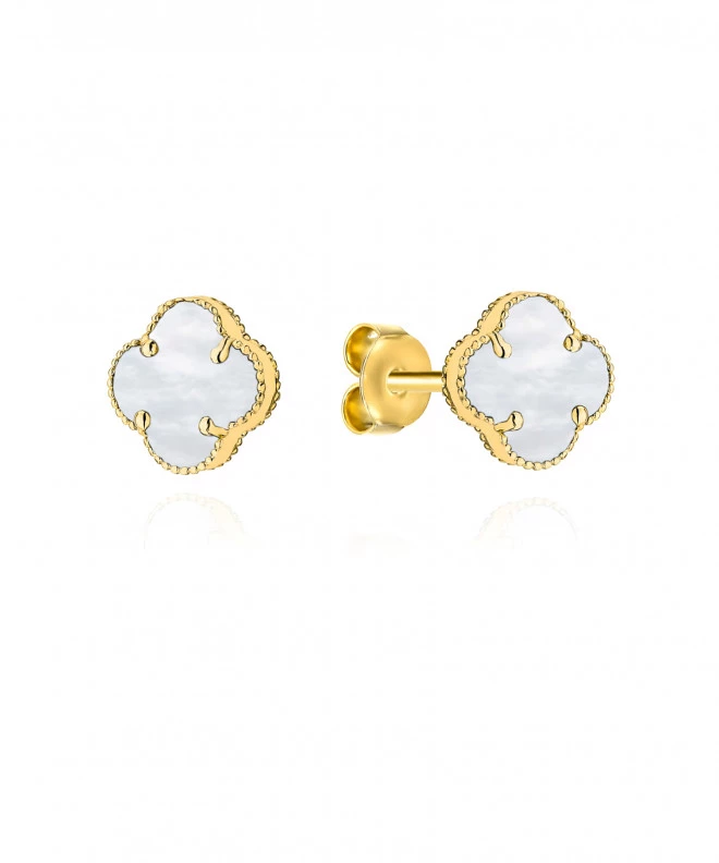 Bonore - Gold 585 - Nacre earrings 143444