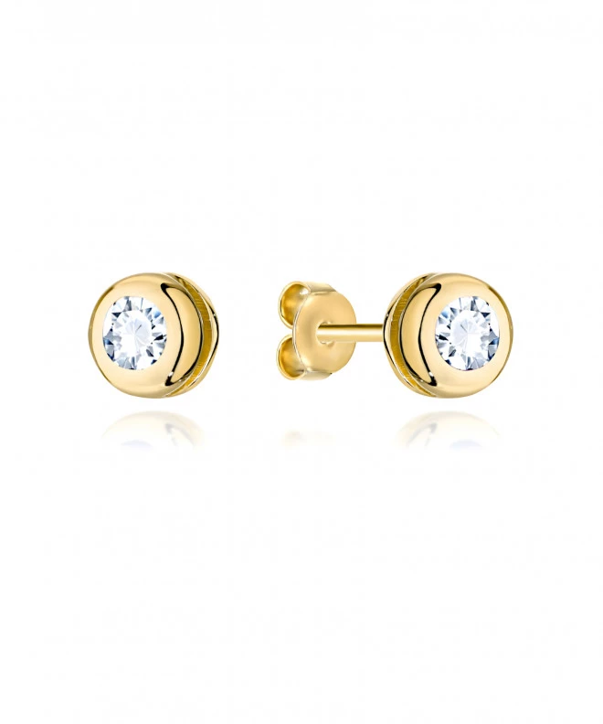 Bonore - Gold 585 - Cubic Zirconia earrings 144173