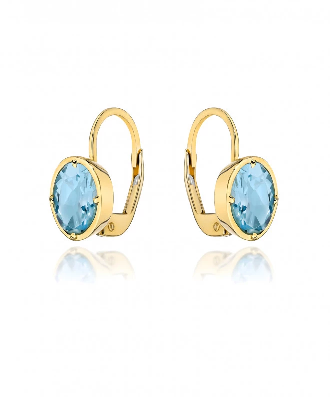 Bonore - Gold 585 - Topaz earrings 144175