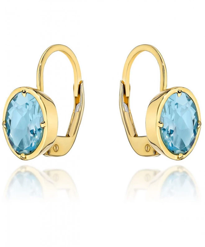 Bonore - Gold 585 - Topaz earrings 181062