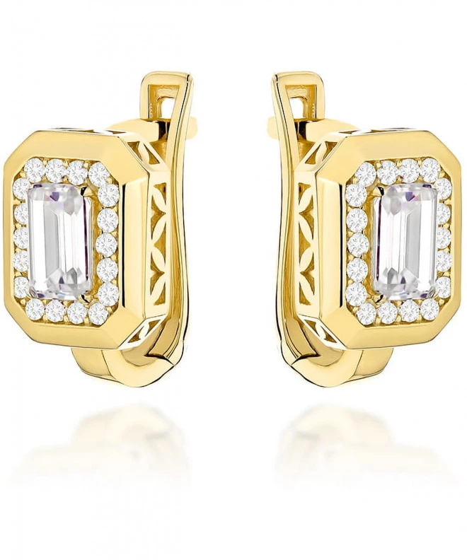 Bonore - Gold 585 - Cubic Zirconia earrings 188377
