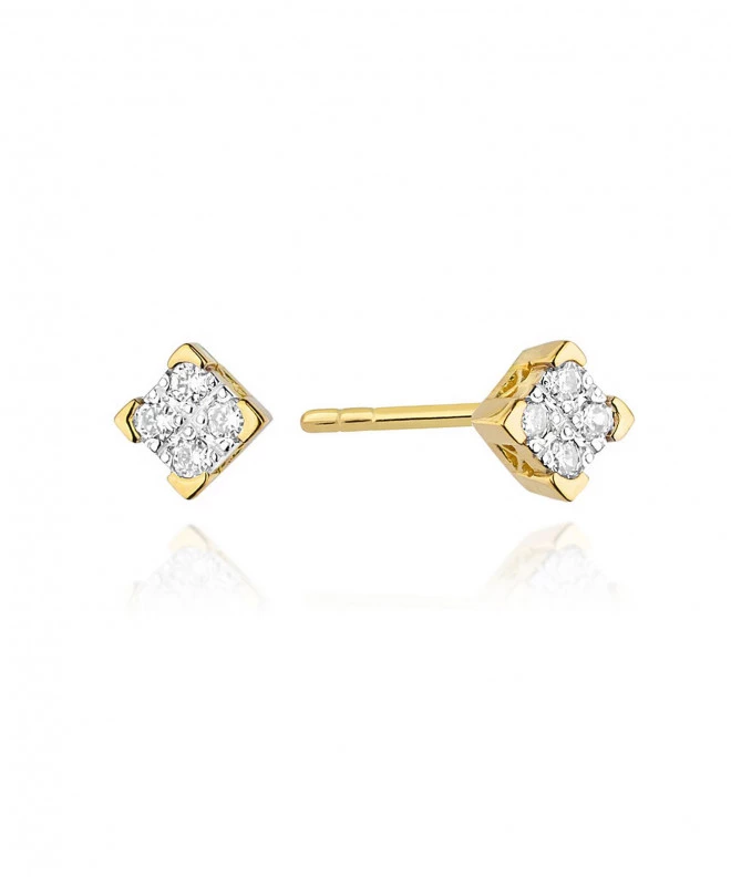 Bonore - Gold 585 - Diamond earrings 128681