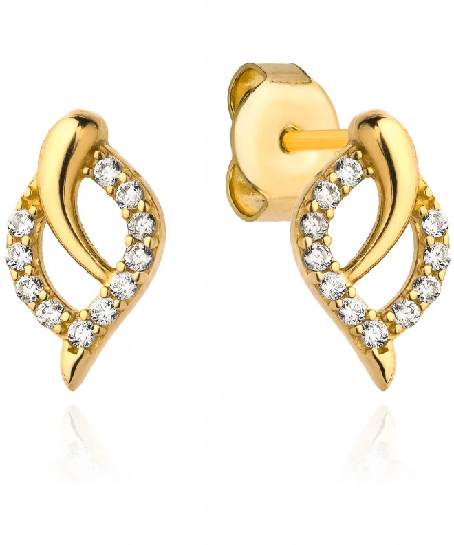 Bonore - Gold 585 - Cubic Zirconia earrings 137683