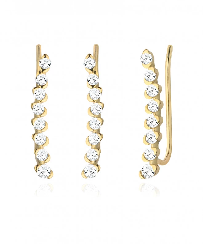Bonore - Gold 585 - Cubic Zirconia earrings 144070