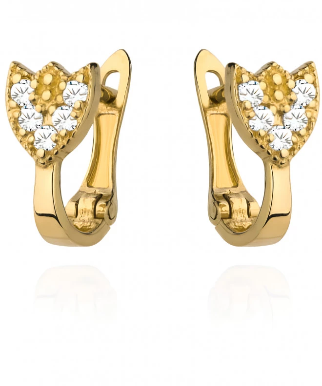 Bonore - Gold 585 - Cubic Zirconia earrings 137684
