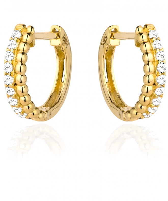 Bonore - Gold 585 - Cubic Zirconia earrings 136872