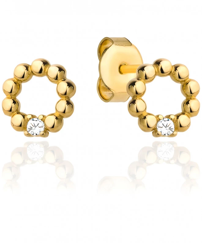 Bonore - Gold 585 - Cubic Zirconia earrings 137697