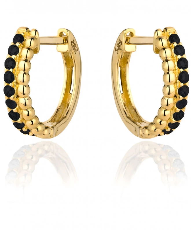 Bonore - Gold 585 - Cubic Zirconia earrings 136897