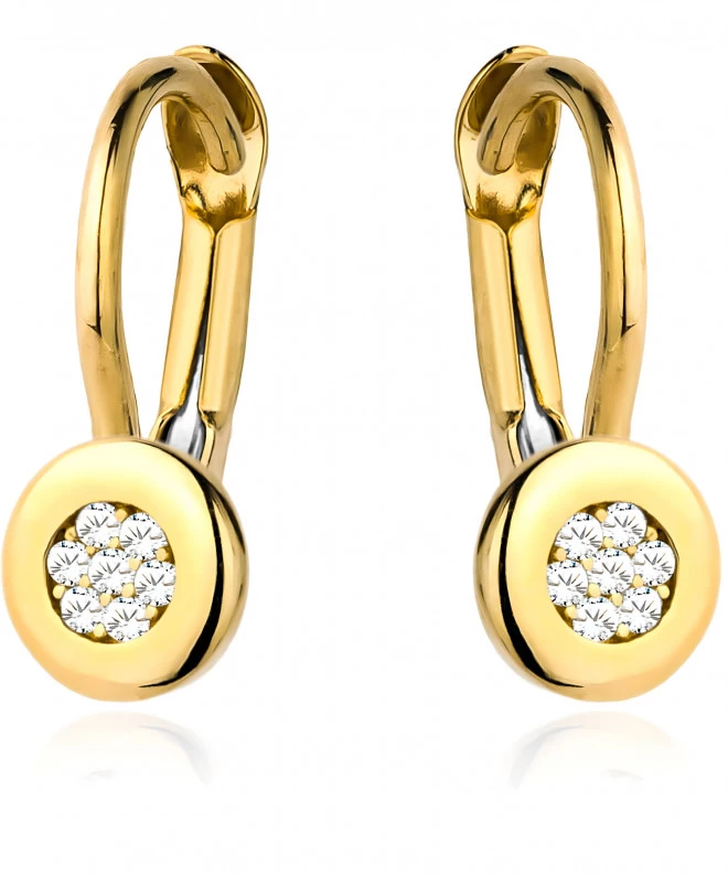 Bonore - Gold 585 - Cubic Zirconia earrings 137735