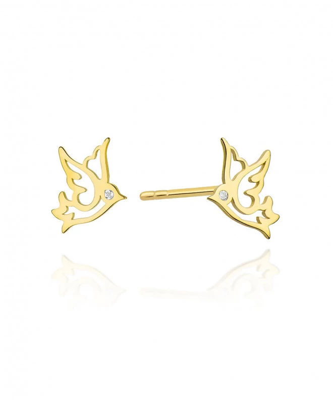 Bonore - Gold 585 - Diamond 0,0145 ct earrings 128615