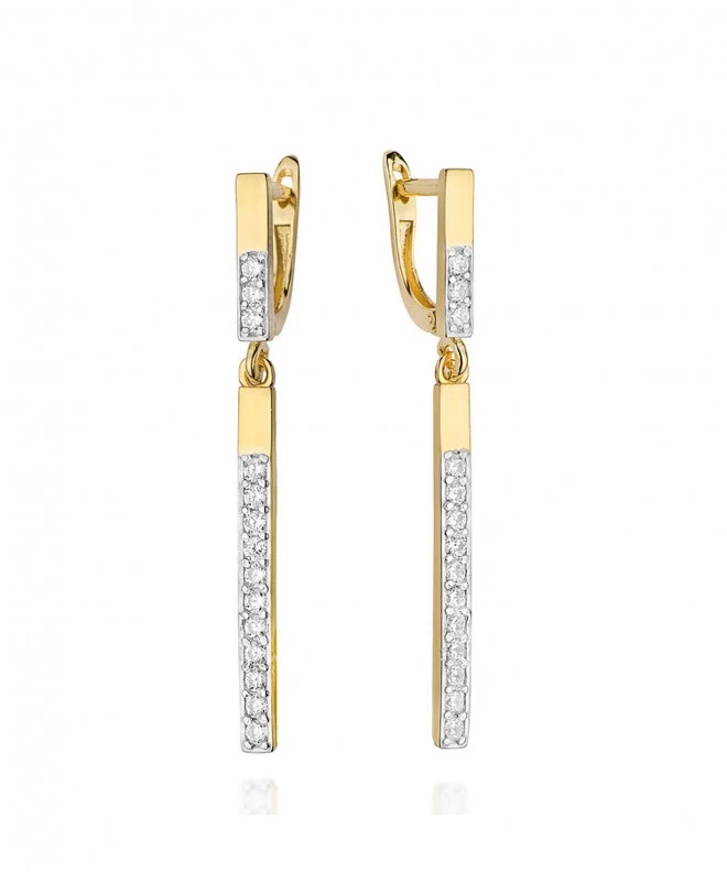 Bonore - Gold 585 - Diamond earrings 128619