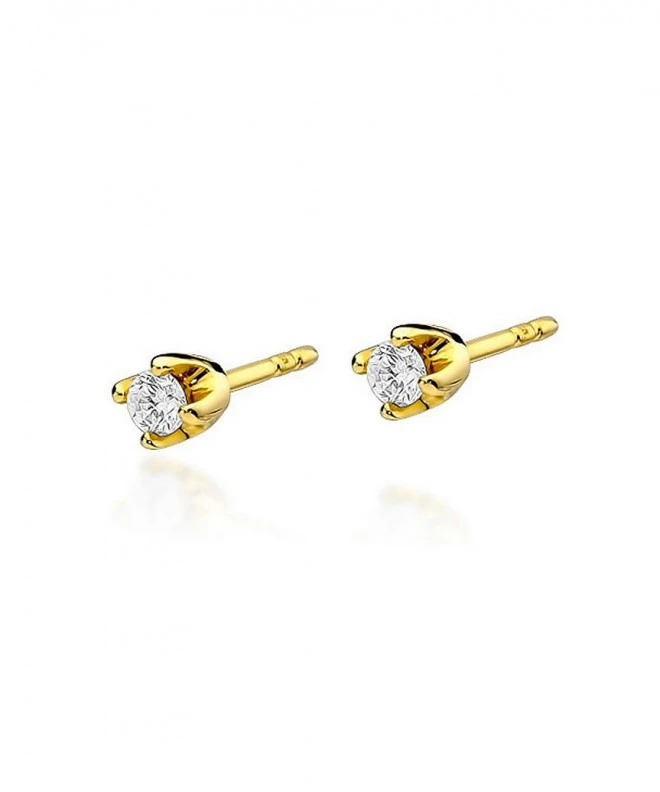 Bonore - Gold 585 - Diamond 0,08 ct earrings 128627