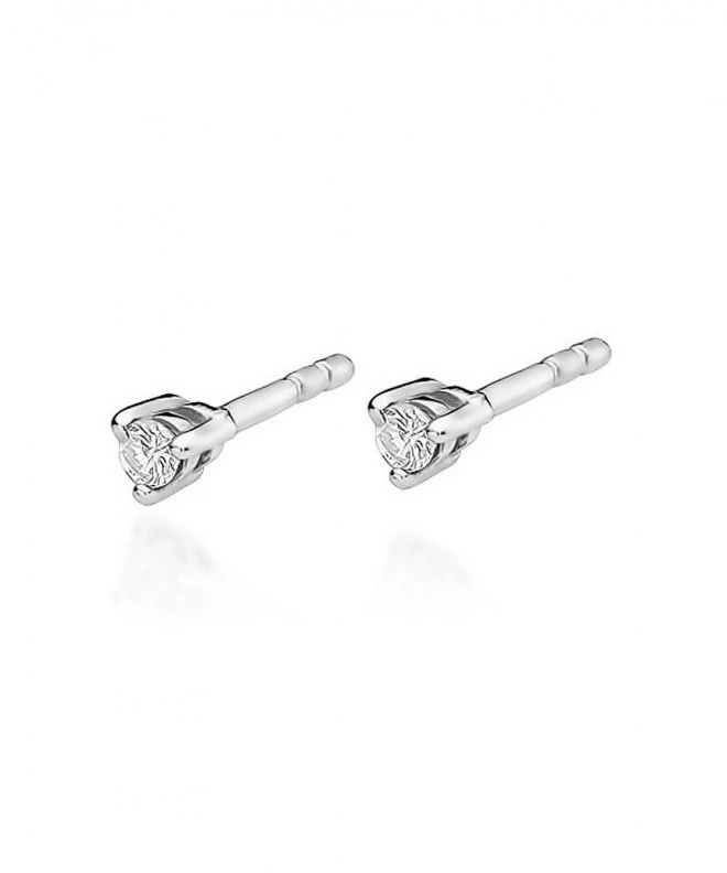 Bonore - White Gold 585 - Diamond 0,04 ct earrings 128743