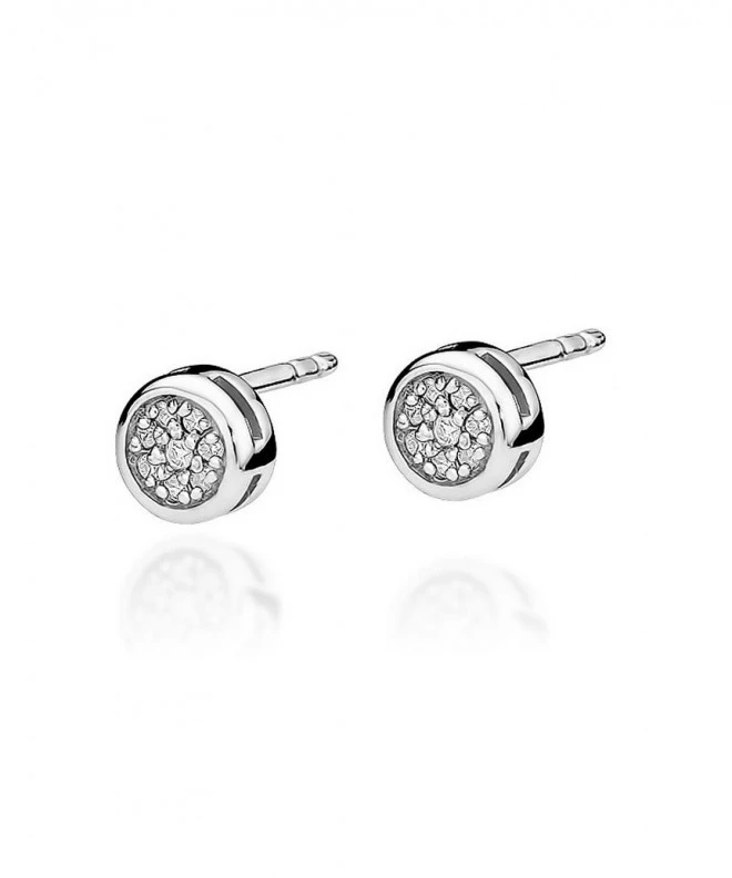 Bonore - White Gold 585 - Diamond earrings 128748