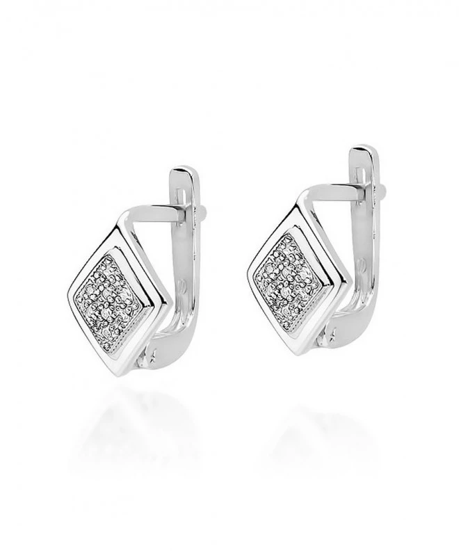 Bonore - White Gold 585 - Diamond earrings 128755