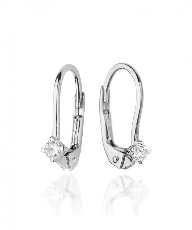 Bonore - White Gold 585 - Diamond 0,04 ct earrings 128761