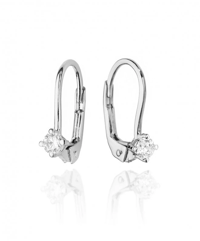 Bonore - White Gold 585 - Diamond 0,08 ct earrings 128763