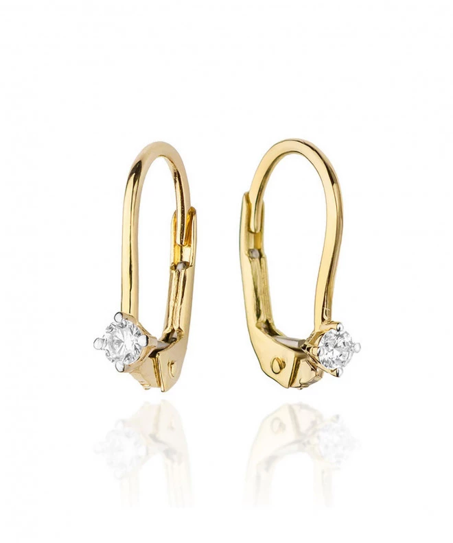 Bonore - Gold 585 - Diamond 0,03 ct earrings 128646