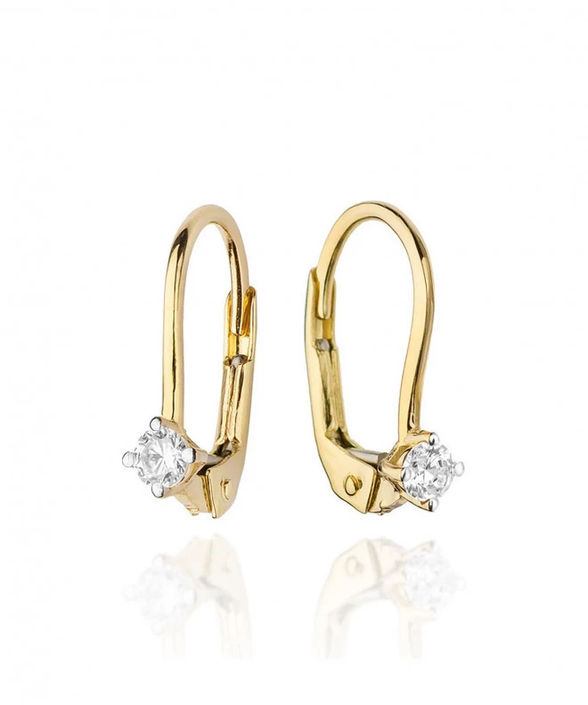 Bonore - Gold 585 - Diamond 0,07 ct earrings 128648