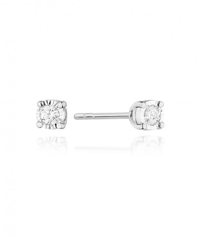 Bonore - White Gold 585 - Diamond 0,08 ct earrings 128767