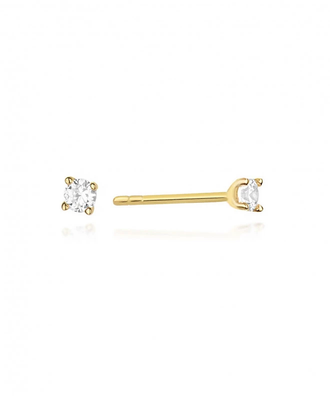 Bonore - Gold 585 - Diamond 0,04 ct earrings 128661
