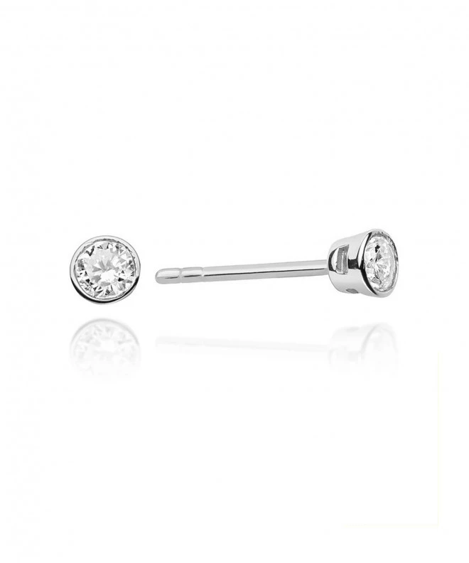 Bonore - White Gold 585 - Diamond 0,1 ct earrings 128776