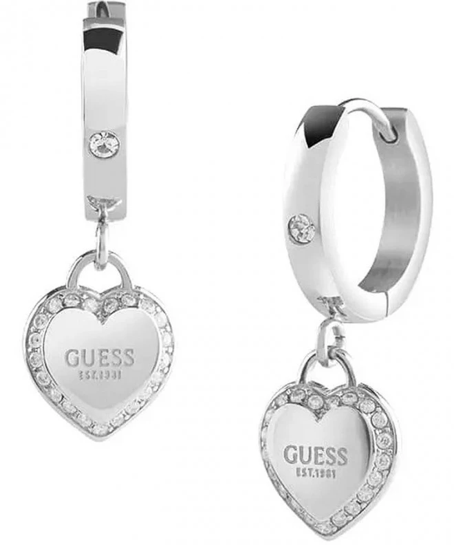 Guess Fine Heart earrings JUBE01426JWRHT/U