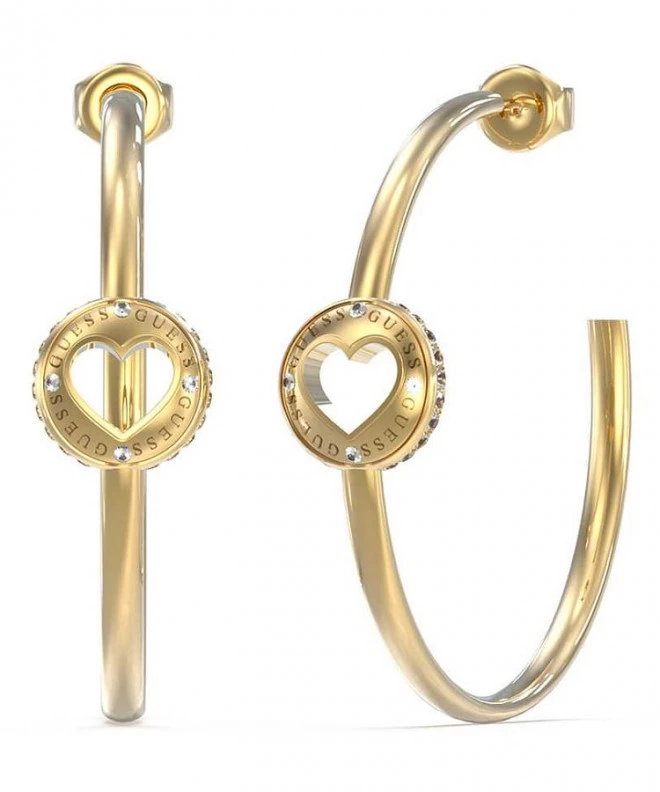 Guess Rolling Hearts earrings JUBE03346JWYGT-U