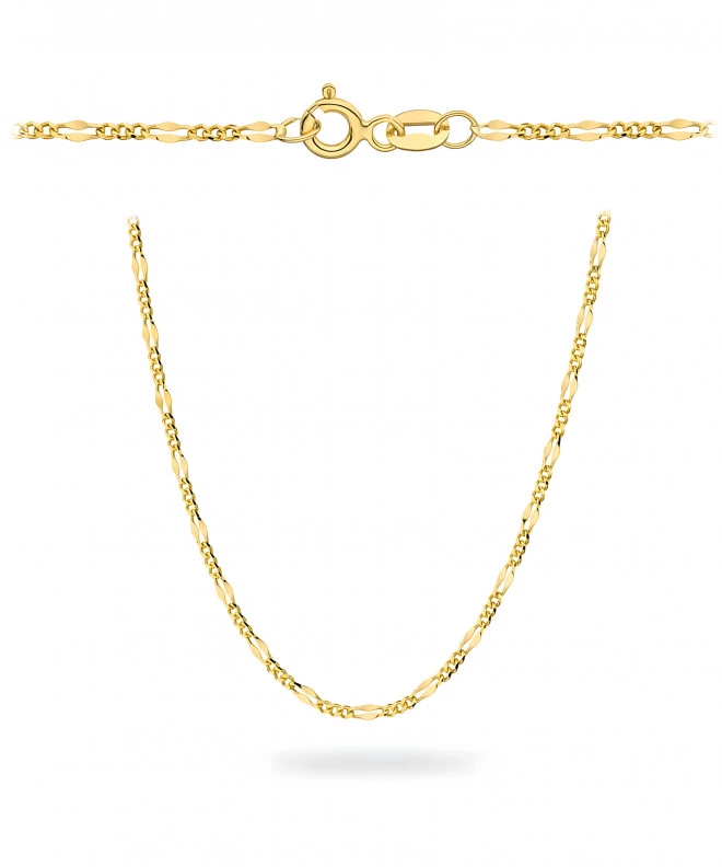 Bonore Length 50 cm, Width 1 mm - Gold 585 - Type Figaro, Gucci chain 147597