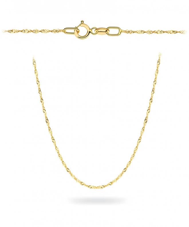 Bonore Length 50 cm, Width 1 mm - Gold 585, Type Singapore chain 147617