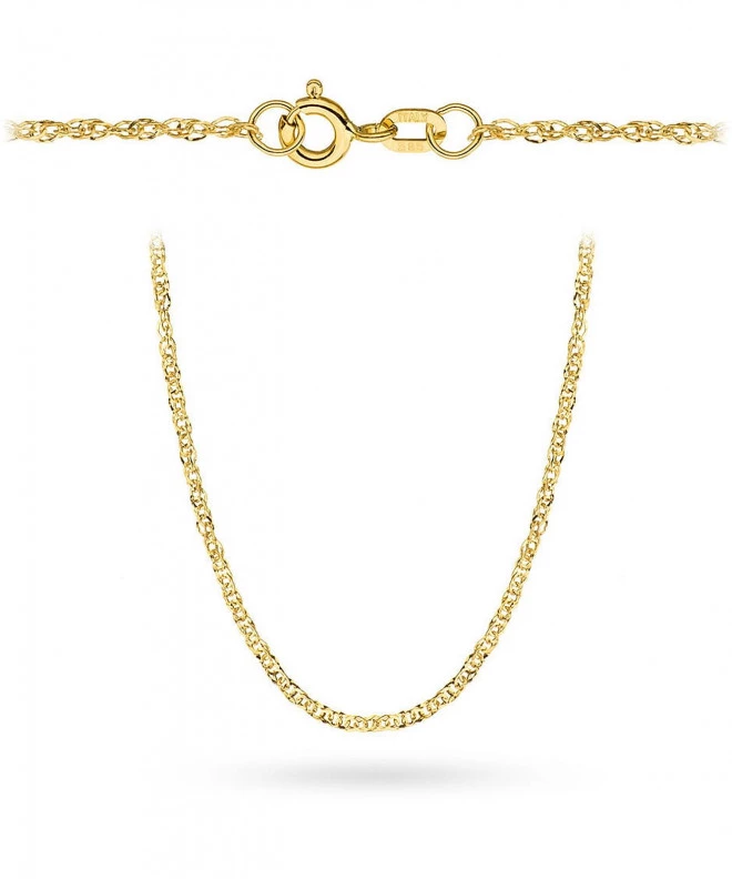 Bonore Length 40 cm, Width 1 mm - Gold 585 - Type Singapore chain 181111