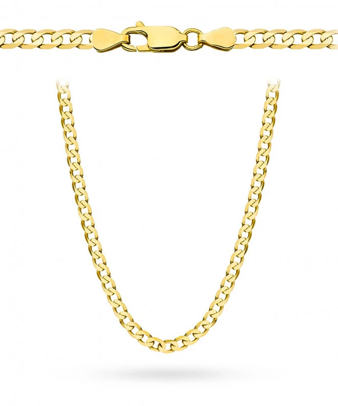 Bonore Length 50 cm, Width 3.9 mm - Gold 585 - Type Curb chain 174404