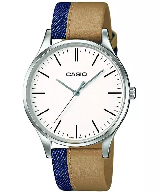 Casio VINTAGE Perfect Duo Jeans and Linen Watch MTP-E133L-7EEF
