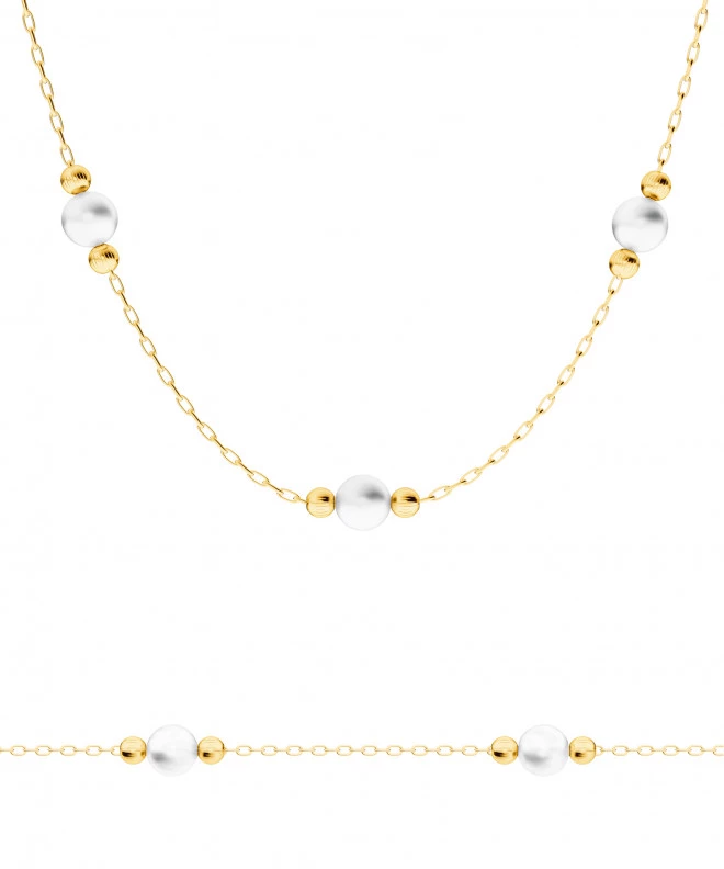 Bonore - Gold 585 - Nacre necklace 138155
