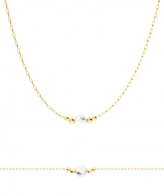 Bonore - Gold 585 - Nacre necklace 146019