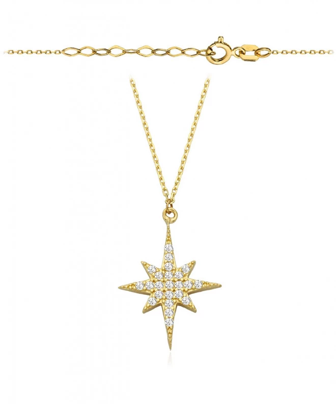 Bonore - Gold 585 - Cubic Zirconia necklace 138081