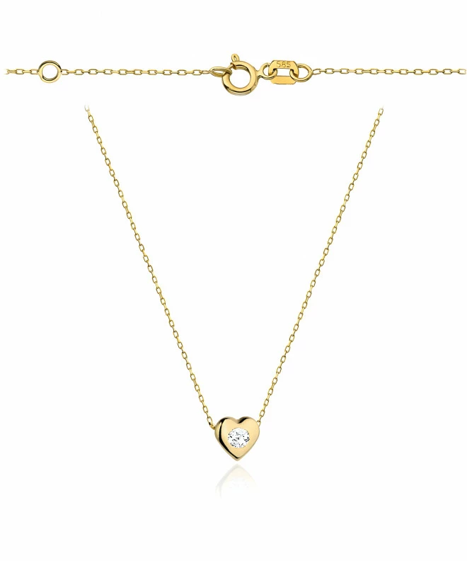 Bonore - Gold 585 - Cubic Zirconia necklace 147868
