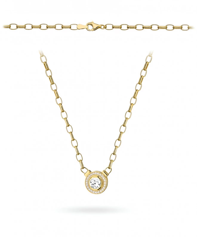 Bonore - Gold 585 - Cubic Zirconia necklace 143528