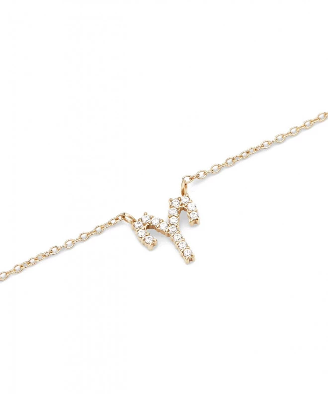 Daniel Wellington Crystal Zodiac Chain Gold Aries necklace DW00400919