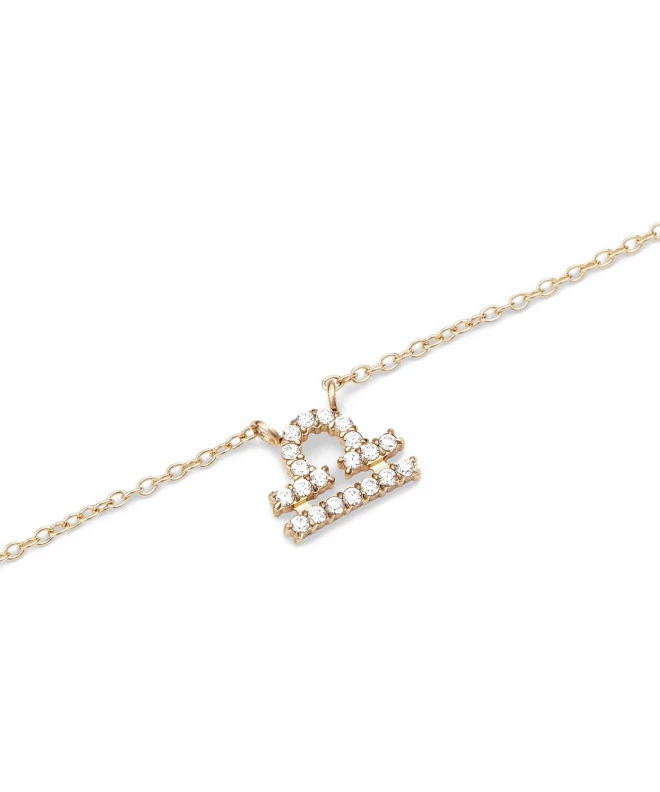 Daniel Wellington Crystal Zodiac Chain Gold Libra necklace DW00400925