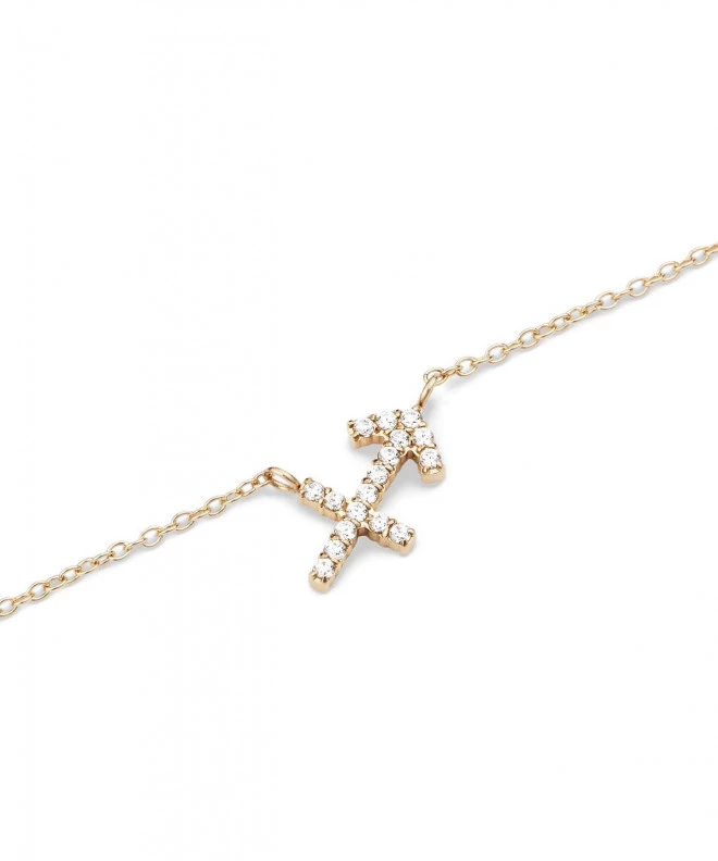 Daniel Wellington Crystal Zodiac Chain Gold Sagittarius necklace DW00400927