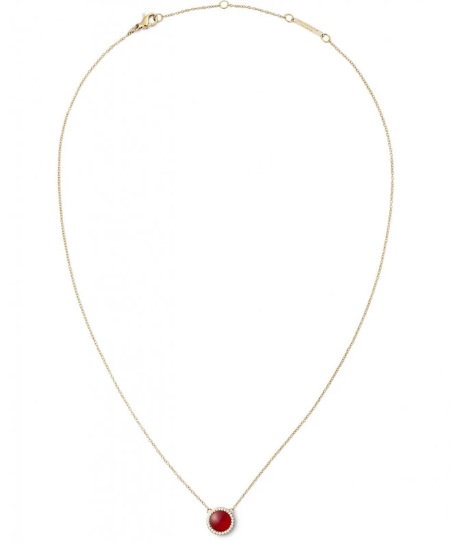Daniel Wellington Audrey Red Agathe Gold necklace DW00401440
