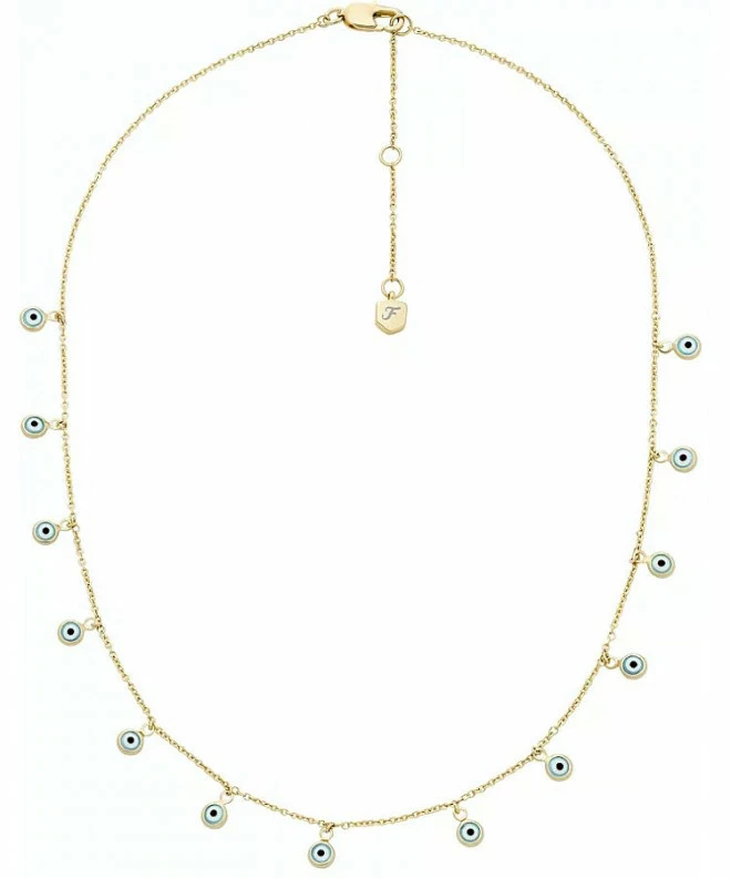 Fossil Sutton Evil Eye Brass necklace JA7283710